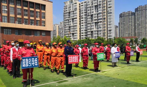 迈皋桥街道联合民安应急救援队举办2021地震火灾应急疏散大型综合演练活动