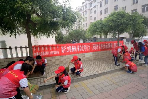 平泉市人民政府 动态要闻 府前小学 金星社区联合开展志愿服务活动